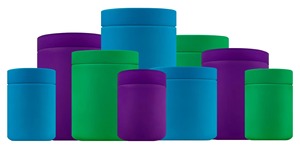 40oz 1100ml HDPE màu xanh lá cây cảm ứng mềm cấp thực phẩm dinh dưỡng nhựa Jar Canister với nắp chai nhựa để đóng gói - Product Image 5