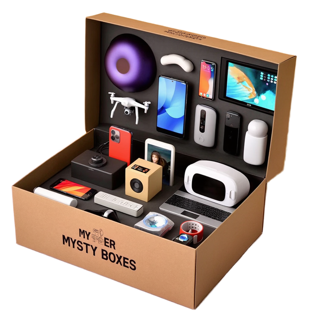 Advanced Mystery Box Random Electronics (Smart Speaker TWS Earphones)-Blind Box Surprise Gift for Tech Lovers (1-5 Electronics)
