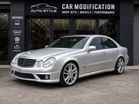 Body Kit Kustom untuk Mercedes Benz W211 Upgrade ke Gaya E200 E240 E280 E300 E350 E500 AMG63