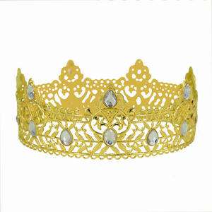 <span class=keywords><strong>มงกุฎ</strong></span>บาร็อควินเทจสุดหรูสำหรับเจ้าสาวและเจ้าบ่าว งานแต่งงาน วันเกิด และวันครบรอบ ประดับ<span class=keywords><strong>เพชร</strong></span>และโลหะผสม - Product Image 5