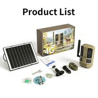 Caméra solaire Goobsafe H71 Ubox 4G à double objectif, 4MP, sans zone aveugle, caméra de chasse avec vision nocturne PIR 4G
