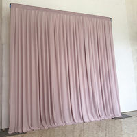 Rideau en voile pour scène de mariage avec base en tissu extensible semi-brillant en soie de lait