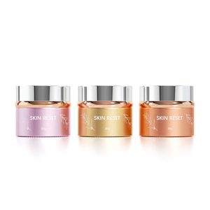 Emballage de crème corporelle de luxe pour soins de la peau, pot cosmétique rond <span class=keywords><strong>en</strong></span> <span class=keywords><strong>verre</strong></span> brillant doré avec couvercle <span class=keywords><strong>en</strong></span> métal, 20 ml, 30 ml, 50 ml, peinture UV - Product Image 4