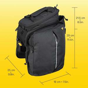 BSCI Waterproof Pannier Bag Detachable Compartment Reflective Rack Rear <b>Trunk</b> Bag for Grocery Touring Cycling - Product Image 5