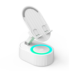 ลำโพง NFC แบบเหนี่ยวนำไร้สาย 3-in-1 พร้อมขาตั้งโทรศัพท์ พาวเวอร์แบงค์ ที่วางโทรศัพท์แบบตั้งโต๊ะ RGB ระบบตรวจจับอัตโนมัติ อุปกรณ์อเนกประสงค์สำหรับ - Product Image 3