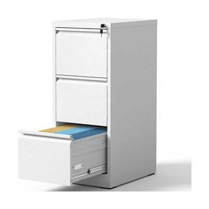 ארון תיוק מודרני עם מסגרת פלדה לאחסון קבצים חשובים ואספקה משרדית בעיצוב קומפקטי, מלוטש. - Product Image 3