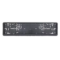 Support de plaque d'immatriculation en plastique noir de haute qualité, universel, style professionnel, cadre de voiture, directement de l'usine