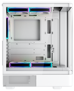 Boîtier <span class=keywords><strong>PC</strong></span> avec ventilateurs, affichage de la température, aquarium panoramique 270°, refroidissement par eau 240 mm, GPU 360 mm, <span class=keywords><strong>tour</strong></span> de boîtier d'ordinateur de jeu ATX - Product Image 2