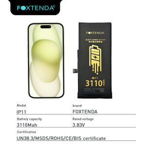 Guangzhou Fabrik Brandneue 3110mAh Über 500 Ladezyklen Foxtenda Handy-Akku für 11 Auf Lager - Product Image 1