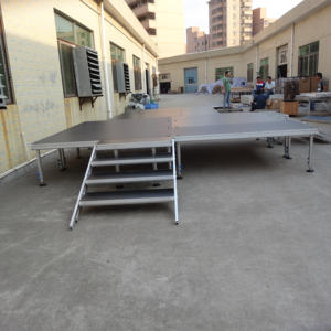 Escenario Portátil Moderno de Aluminio para Eventos y Espectáculos de DJ, Fácil de Montar, No Requiere Electricidad - Product Image 1