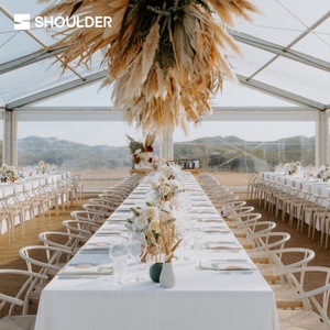 Carpa <span class=keywords><strong>Transparente</strong></span> para Eventos al Aire Libre, Impermeable, de PVC, Resistente al Fuego, a los Rayos UV, para las Cuatro Estaciones, con Techo <span class=keywords><strong>Transparente</strong></span> y Estructura de <span class=keywords><strong>Aluminio</strong></span> - Product Image 1