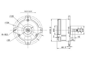 12v <strong>24v</strong> 72v 310volt 350w 400w 500watt 103mm Brushless <strong>Dc</strong> Lawn Mower Electric Controller <strong>Motor</strong> BG Ball Bearing Permanent Magnet - Product Image 6