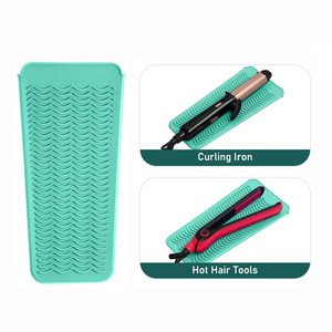 Alfombrilla de Silicona Resistente al Calor para Plancha de Pelo y Rizador - Product Image 1