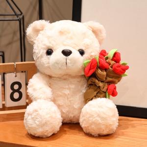 Oso de Peluche de Rosas Transfronterizo, Oso de Peluche de Dibujos Animados para Abrazar, Regalo de San Valentín, Relleno de Algodón PP, 31cm-50cm, Unisex Juvenil - Product Image 1