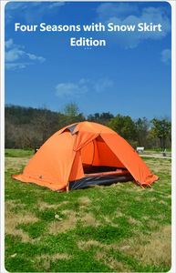 Carpa de Camping Portátil Personalizada Más Vendida, para 2-4 Personas, de Tela Oxford de Doble Capa, Impermeable, con Marco de Aluminio y Refuerzo Diagonal - Product Image 2