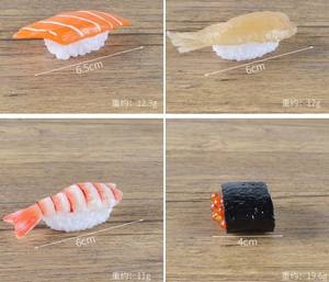 โมเดลซูชิข้าวปั้นปลาแซลมอนญี่ปุ่นเหมือนจริงสำหรับตกแต่ง - Product Image 5
