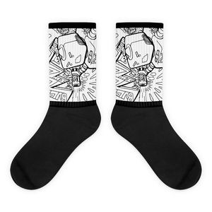 IW Comics # 36 Calzini IMPOSSIBLE Jacquard Alto Antiscivolo Traspiranti in Spandex per Uso Quotidiano Sportivo e Business Rosso Marrone Invernali - Product Image 1