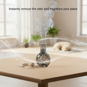 Lámpara de Perfume de Vidrio de Color Único de 200 ml con Función Catalítica de Encendido Aromatizado Antiolor, Ecológica y Duradera - Product Image 4
