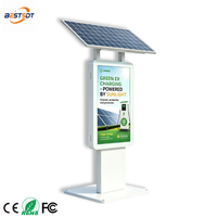 Pantalla Táctil Exterior IP65 para Publicidad Digital en Carreteras, Panel Solar de 420W, LCD con Vida Útil de 600.000 Horas, Cero Costo de Electricidad