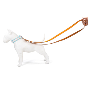 สายจูงสุนัขแนวยุทธวิธีพร้อมที่จับควบคุมออกแบบสายจูงสุนัขเชือกหนังหรูหราแข็งแรงทนทานกันน้ำ - Product Image 6