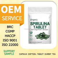 Espirulina y Chlorella, 120 Tabletas, Sin OMG, Veganas, Suplemento de Espirulina y Chlorella