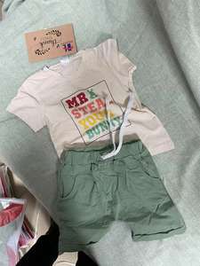 Оптовая продажа, летний комплект из 2 предметов для малышей, футболка с коротким рукавом и шорты с сублимацией, детский комплект одежды для маленьких девочек и мальчиков - Product Image 5