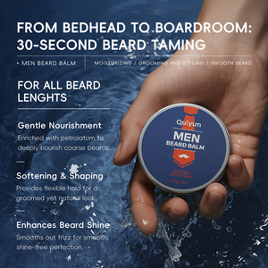 QUIYUM Marque Privée Vente en Gros Emballage Neutre Produits pour Barbe Homme Crème à Barbe Baume à Barbe - Product Image 5