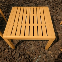 Meubles d'extérieur modernes en gros, table de bord de piscine imperméable, table basse carrée résistante aux intempéries, table d'appoint pour patio