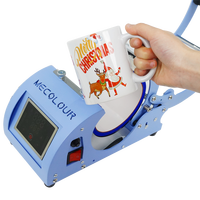 Mecolour-Presse à gobelets bleu clair de 11oz, machine d'impression par sublimation pour gobelets, tasses et bouteilles