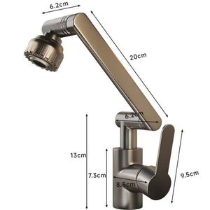 <span class=keywords><strong>Rubinetto</strong></span> da cucina moderno per uso domestico caldo e freddo Maneki Neko Robot braccio <span class=keywords><strong>rotante</strong></span> a <span class=keywords><strong>1080</strong></span> <span class=keywords><strong>gradi</strong></span> universale <span class=keywords><strong>rubinetto</strong></span> da cucina - Product Image 6
