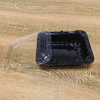 Moule prêt boîte à fruits jetable rectangulaire en plastique PET fraise pastèque ananas boîte à fruits frais
