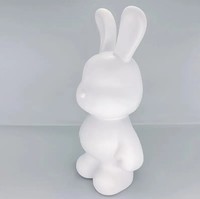 Usine En Gros DIY Fluide Ours À La Main Lapin Porte-clés 23cm/33cm/53cm PVC Fluide Lapin pour Enfants Avec Verser La Peinture