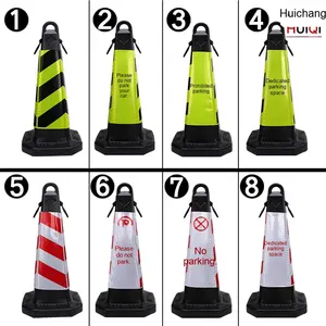 700mm Kunststoff reflektieren der Sicherheits kegel Kein Park platz Warn säule Isolation Straßen sperre Verkehrs einrichtungen Straßen kegel Promotion - Product Image 3