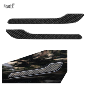 Poignées de porte en fibre de carbone sèche de haute qualité, modèle 3, couvre-poignées de porte, poignées de porte de voiture pour Tesla Model 3 2019+ - Product Image 5