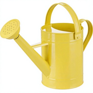 Bidons d'eau de jardin en métal galvanisé jaune arrosoir intérieur et extérieur avec une excellente durabilité - Product Image 1