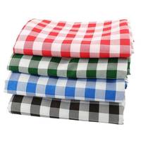 Lot de serviettes et sets de table en coton à carreaux personnalisés pour hôtels, restaurants, banquets - Fournisseur en gros
