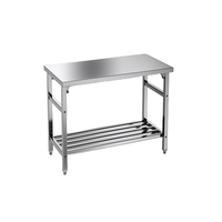 Table pliable en acier inoxydable 201 table de travail pliante portable pour l'extérieur