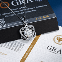 Bijoux Infinity Love, pendentif en diamant créé en laboratoire de 1 à 5 carats, plaqué or blanc 14 carats, chaîne en argent S925, collier en moissanite en forme de cœur pour femmes