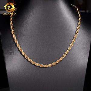מחיר המפעל באיכות גבוהה ההיפ הופ moissanite סגר נירוסטה פלדה 6 מ "מ שרשרת חבל - Product Image 4
