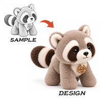 Peluche de raton laveur personnalisée très demandée, jouet en peluche sur mesure, fabricant OEM d'animaux en peluche personnalisés