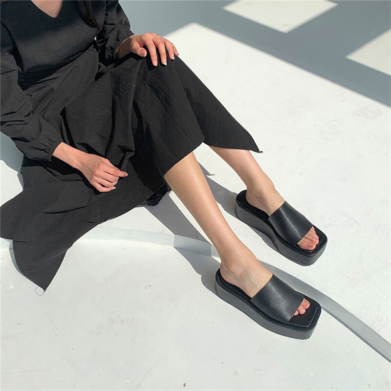 Summer Outdoor Women Slippers Sandals Platform Slip-on Eva Sole Slide Sandals Shoes