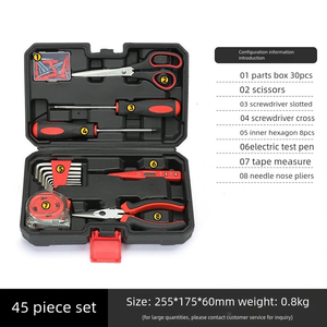 45Pcs Multi-Function <b>Tool</b> <b>Set</b> for Home Use 15Pcs Combination Hardware <b>Tool</b> Kit 9Pcs <b>Tool</b> <b>Set</b> in Protective Case - Product Image 2