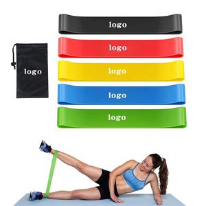 Bandes de résistance élastiques légères avec logo personnalisé pour les promotions de bien-être en entreprise - Product Image 1