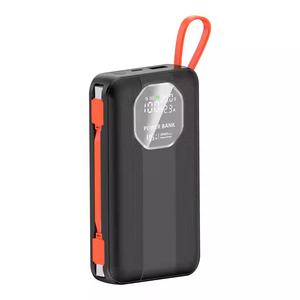 Banque d'alimentation pour ordinateur portable 20000mah <span class=keywords><strong>PD</strong></span> <span class=keywords><strong>45W</strong></span> Type-C Sortie Câble détachable Charge super rapide Mini câble intégré OEM Powerbanks - Product Image 2