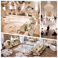 Piste de danse de mariage personnalisée amovible signe de mariage décor vinyle bleu paillettes piste de danse décalcomanie anniversaire piste de danse Wrap
