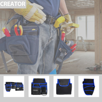 Ceintures à outils étanches pour électricien OEM/ODM Pochettes de taille Oxford polyvalentes et résistantes Organisateur multi-poches pour le jardin