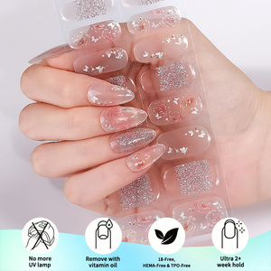 Autocollants pour ongles en gel à application rapide pour des finitions brillantes, <span class=keywords><strong>manucure</strong></span> DIY sans cuisson pour les fêtes et les événements - Product Image 2