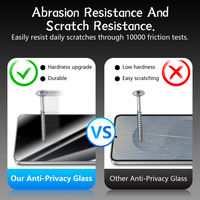Protection d'écran en verre trempé incurvé 3D pour Samsung Galaxy S21 Ultra 5G, 9H Déverrouillage par empreinte digitale