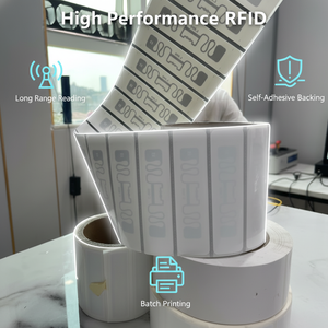 แท็ก RFID UHF แบบพาสซีฟ 860-960MHz สำหรับติดเสื้อผ้า แบบม้วน สำหรับควบคุมสินค้าคงคลังในคลังสินค้า แท็กแขวนอัจฉริยะสำหรับเสื้อผ้า - Product Image 2