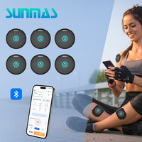 Système de récupération musculaire sans fil TENS EMS avec contrôle par application, 6 appareils indépendants, 12 modes, 20 niveaux d'intensité pour l'entraînement sportif